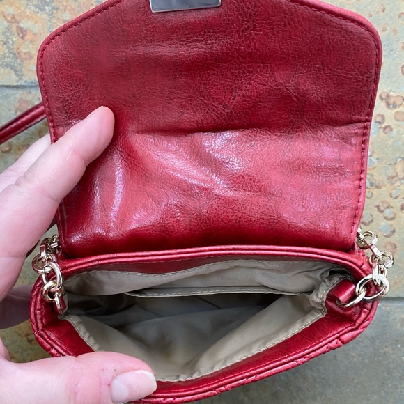 Banana Republic Mini Crossbody Bag Red NWT - Picture 5 of 8